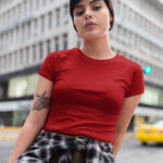 Plane Red Crop Top T-Shirt