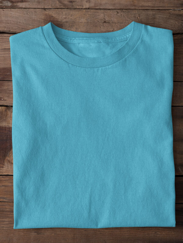 Plain Sky Blue T-Shirt For Men's