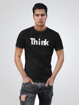 Men's Black Think T-Shirt
