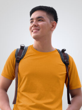 Plain Yellow T-Shirt For Men's