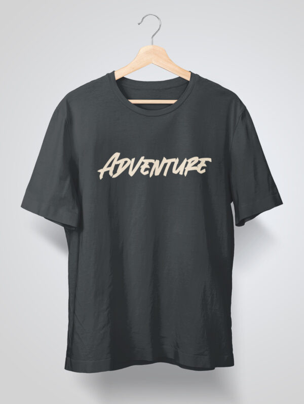 Adventure Oversized Steel Grey T-Shirt For Men