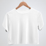 Plain White Crop Top T-Shirt