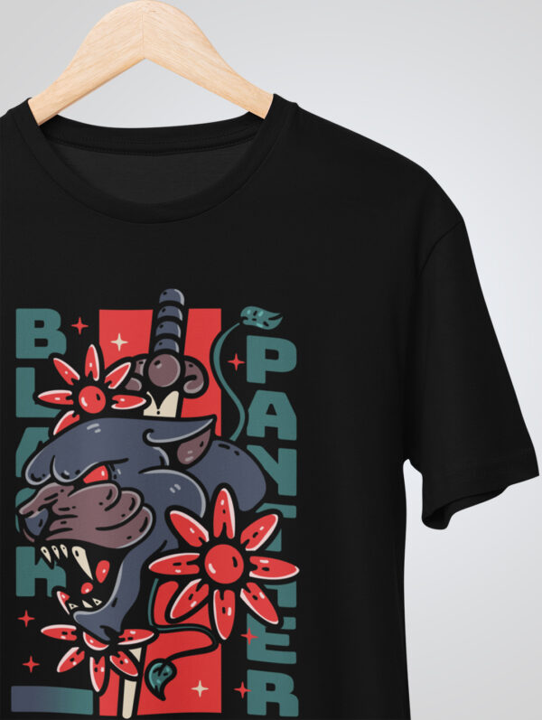 Black Panther Men's Black T-Shirt