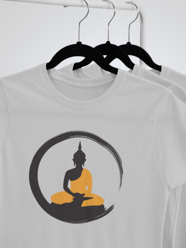 Buddha Men's Grey Melange T-Shirt