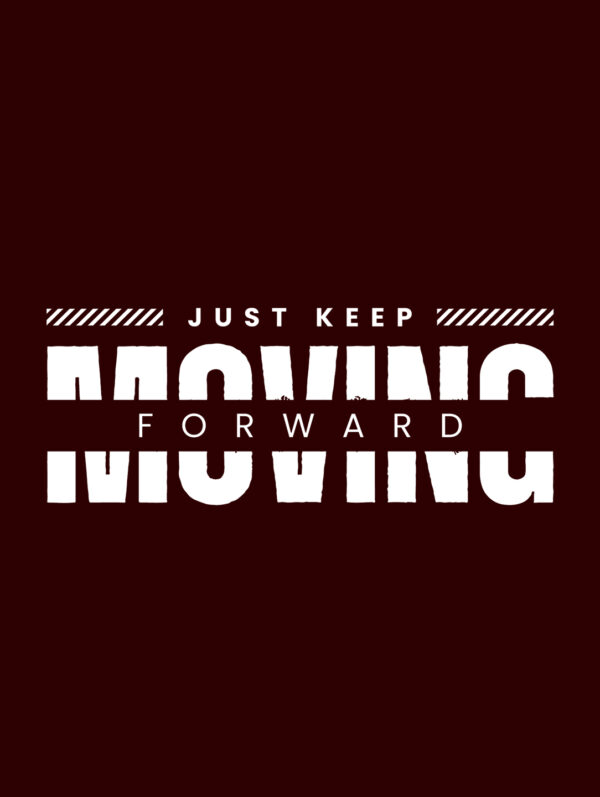 Moving Forward Men's Maroon T-Shirt