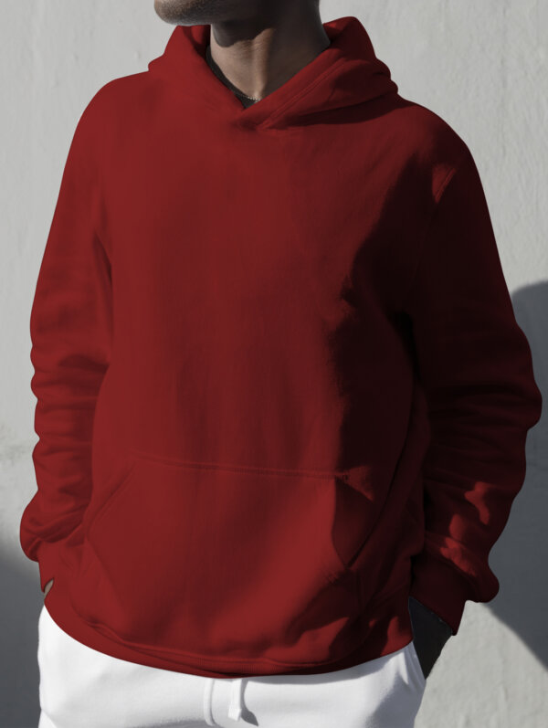 maroon hoodie