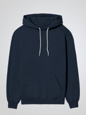 navy blue hoodie