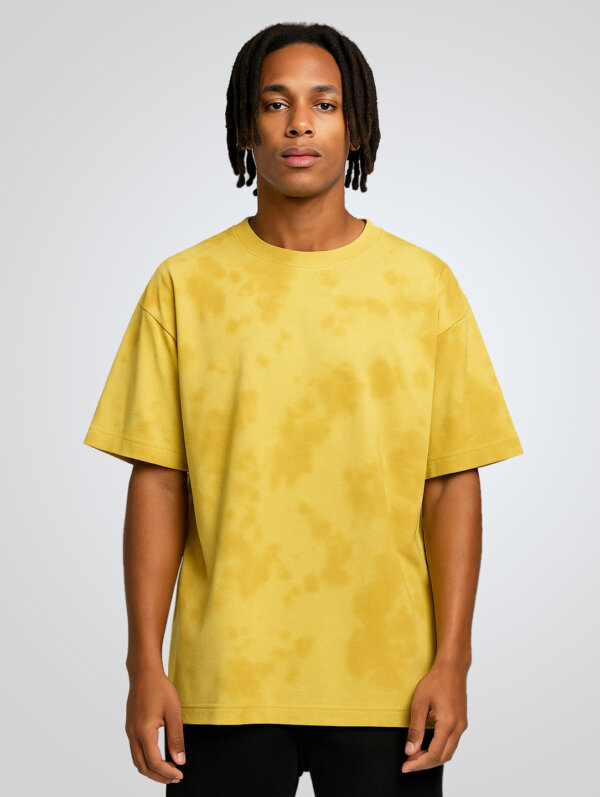 Yellow Tie Dye Oversized T-Shirt