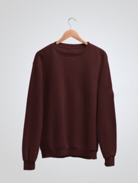 Maroon Plain Sweatshirt