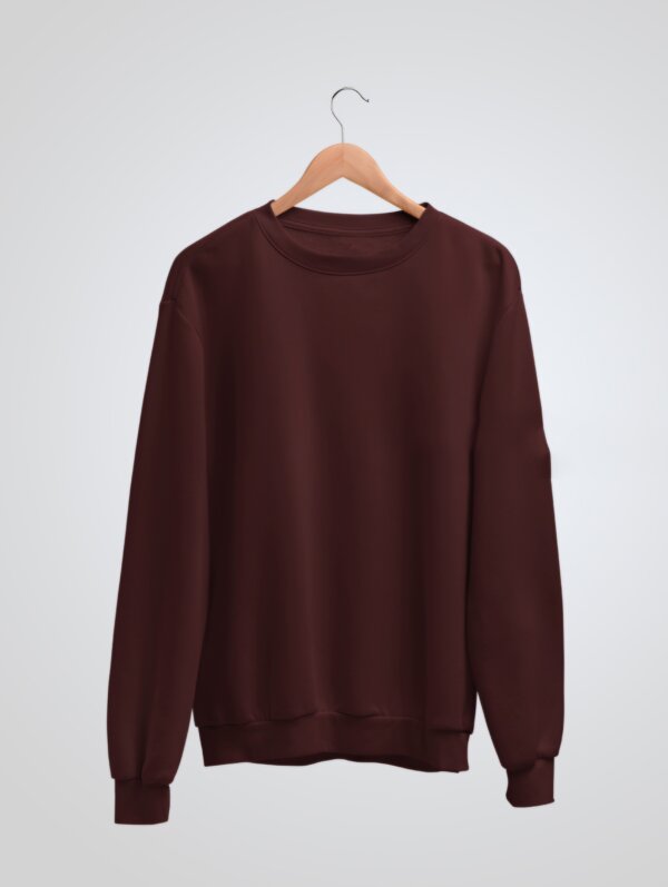 Maroon Plain Sweatshirt